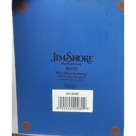 Jim Shore Heartwood Creek Hand Painted He’s Always listening Praying Angel 7.5" - Picture 8 of 13